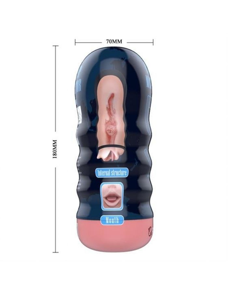 Mouth Masturbator težina 295g, l 180mm D 70mm art. BM-00900T58-2